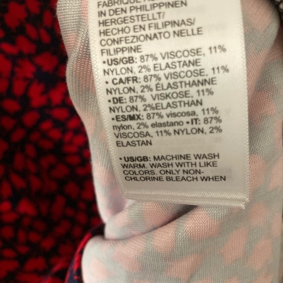 Floral Red Dress Size 2 - Picture 4 of 4